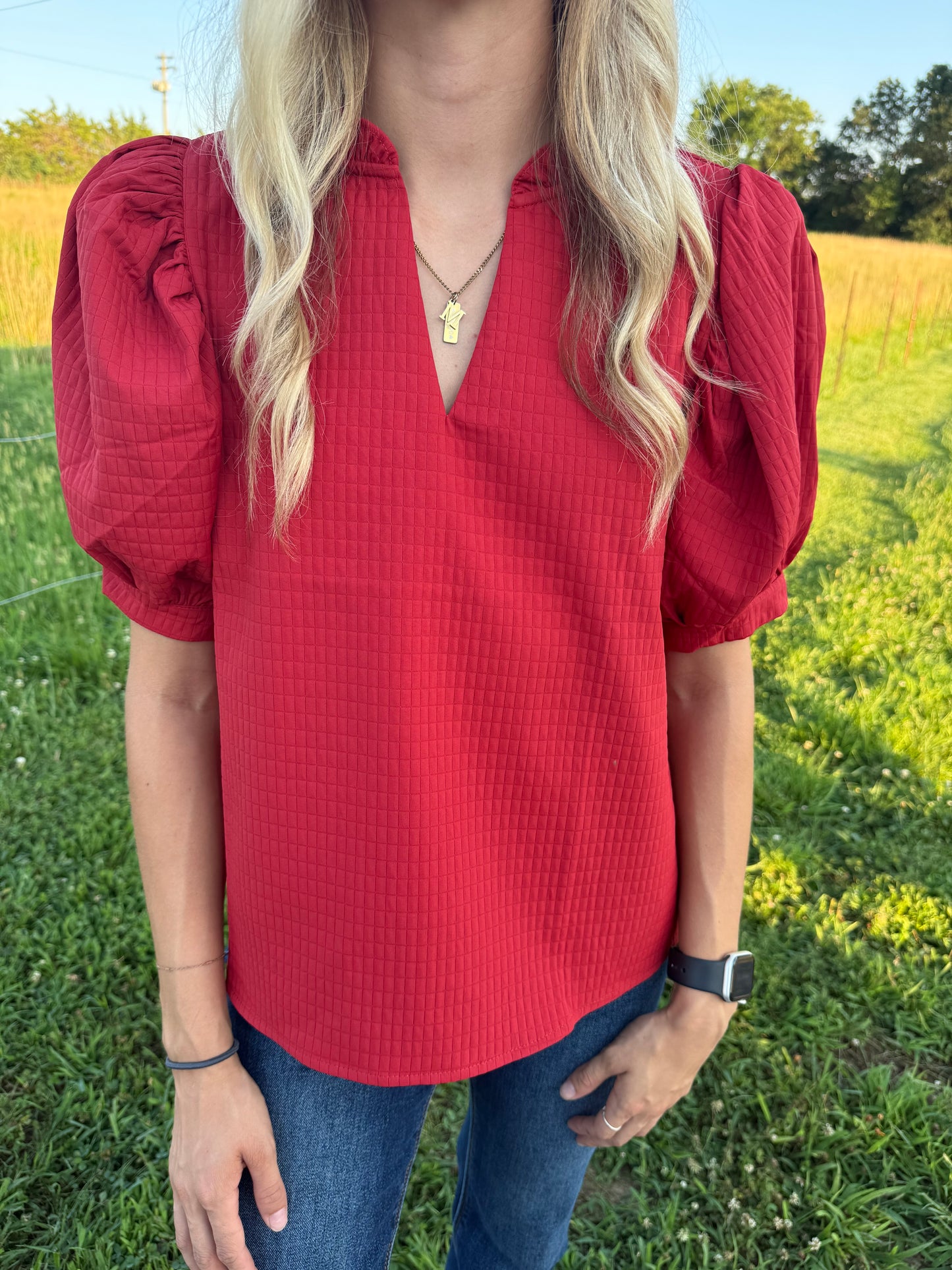 Scarlet Social Top