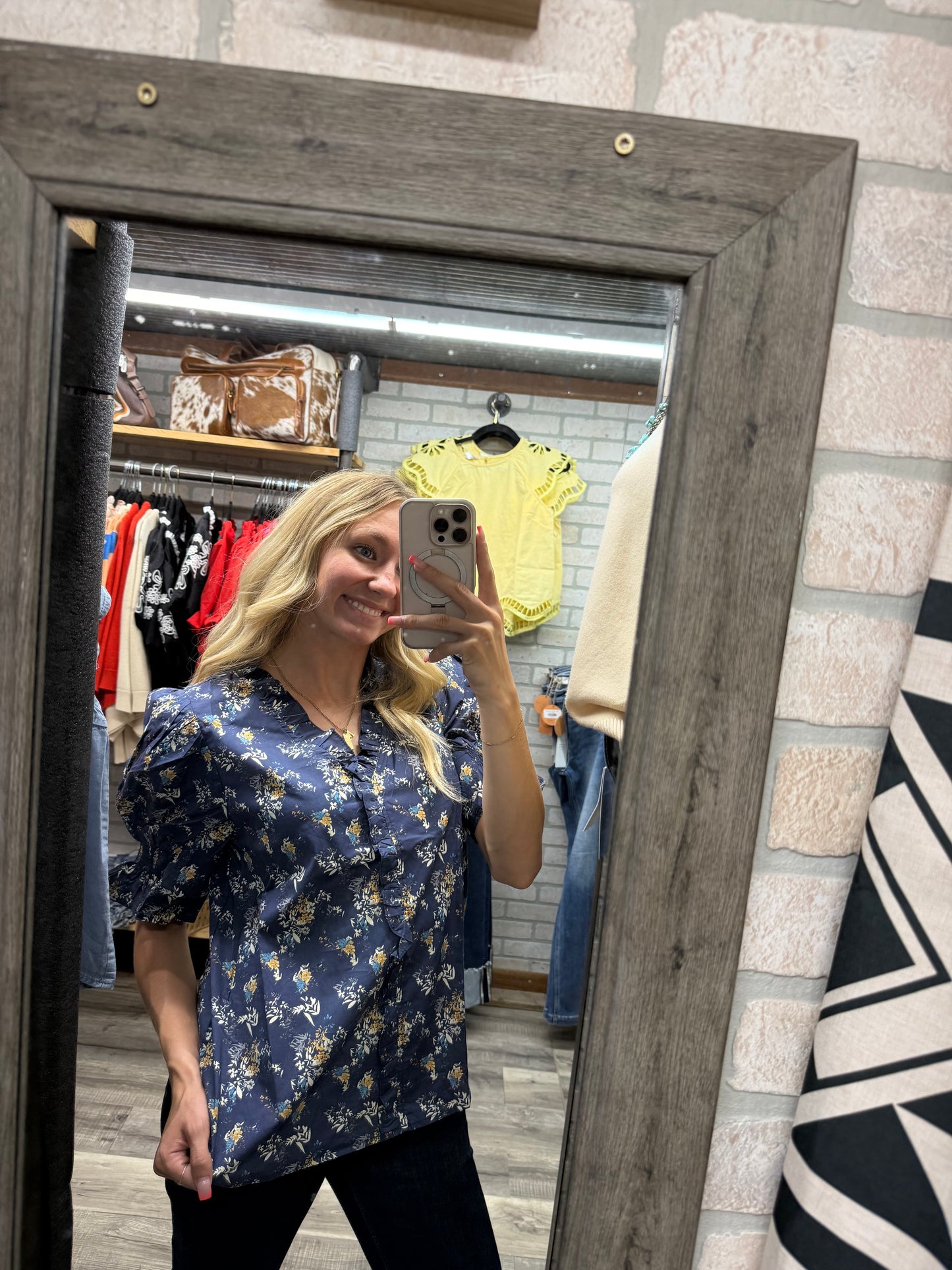 Midnight Meadow Blouse