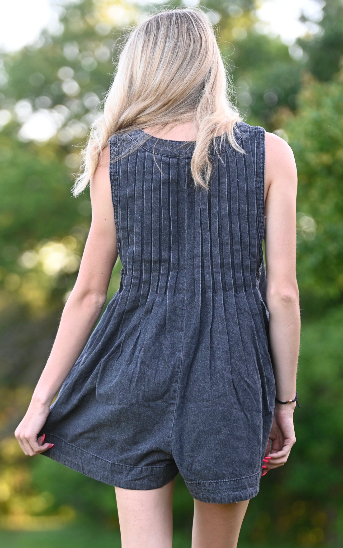 Rodeo Bloom Denim Romper