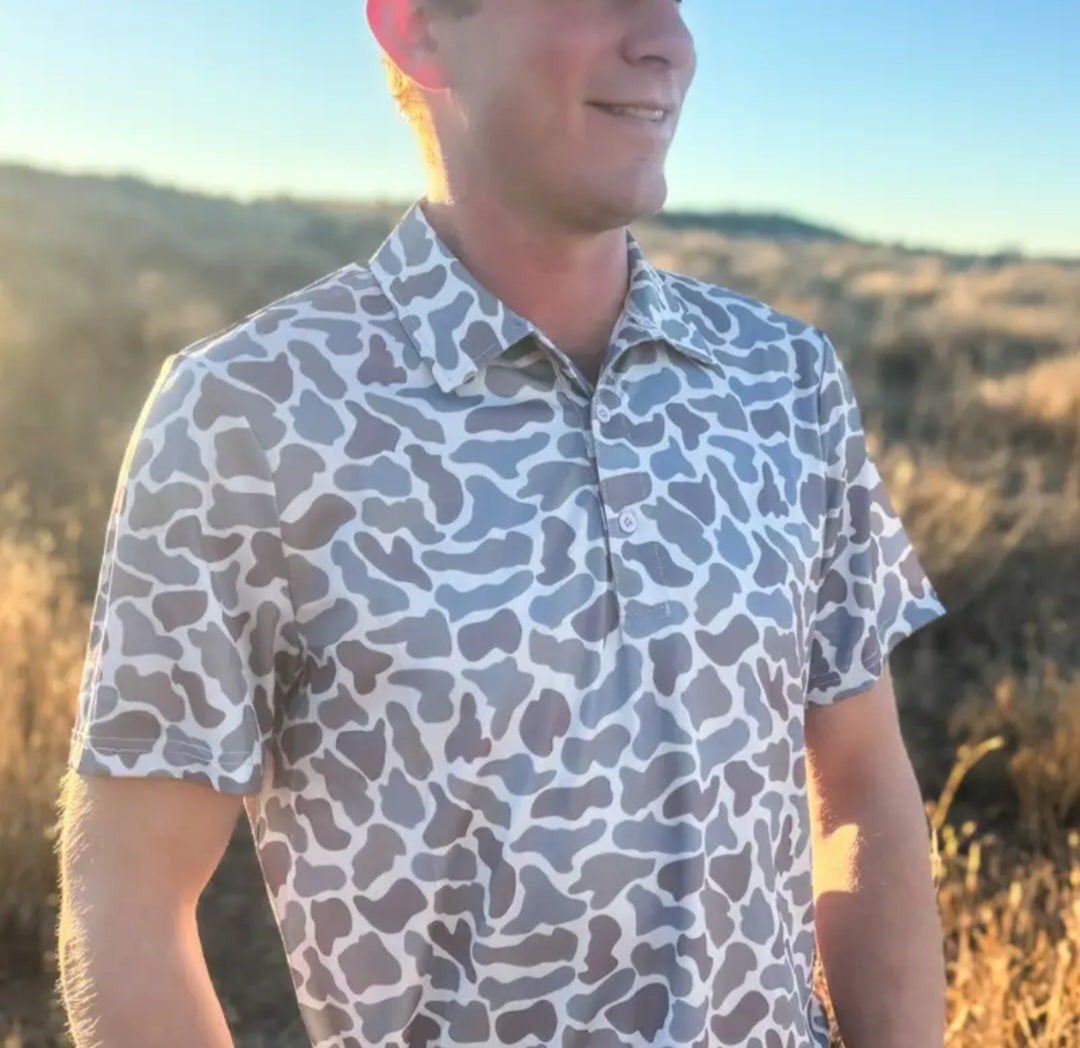 Men's Camo Polo