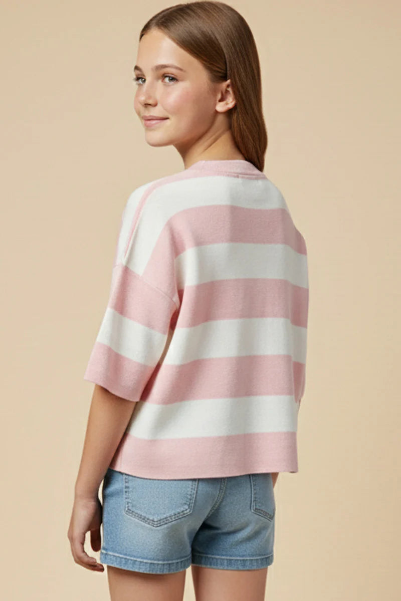 Girls: Striped Sweater