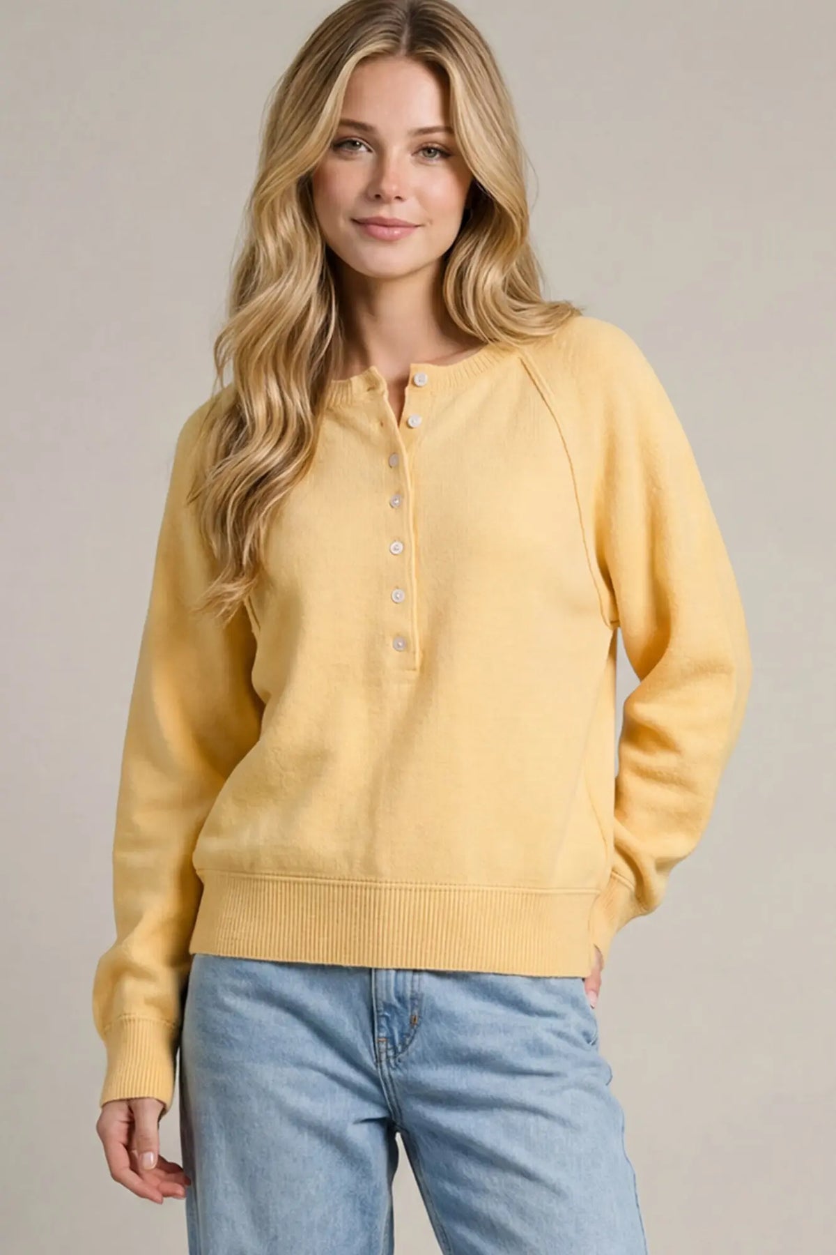 Basic Button Sweater