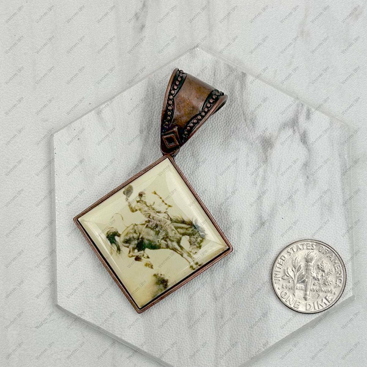 Copper Cowboy Pendent