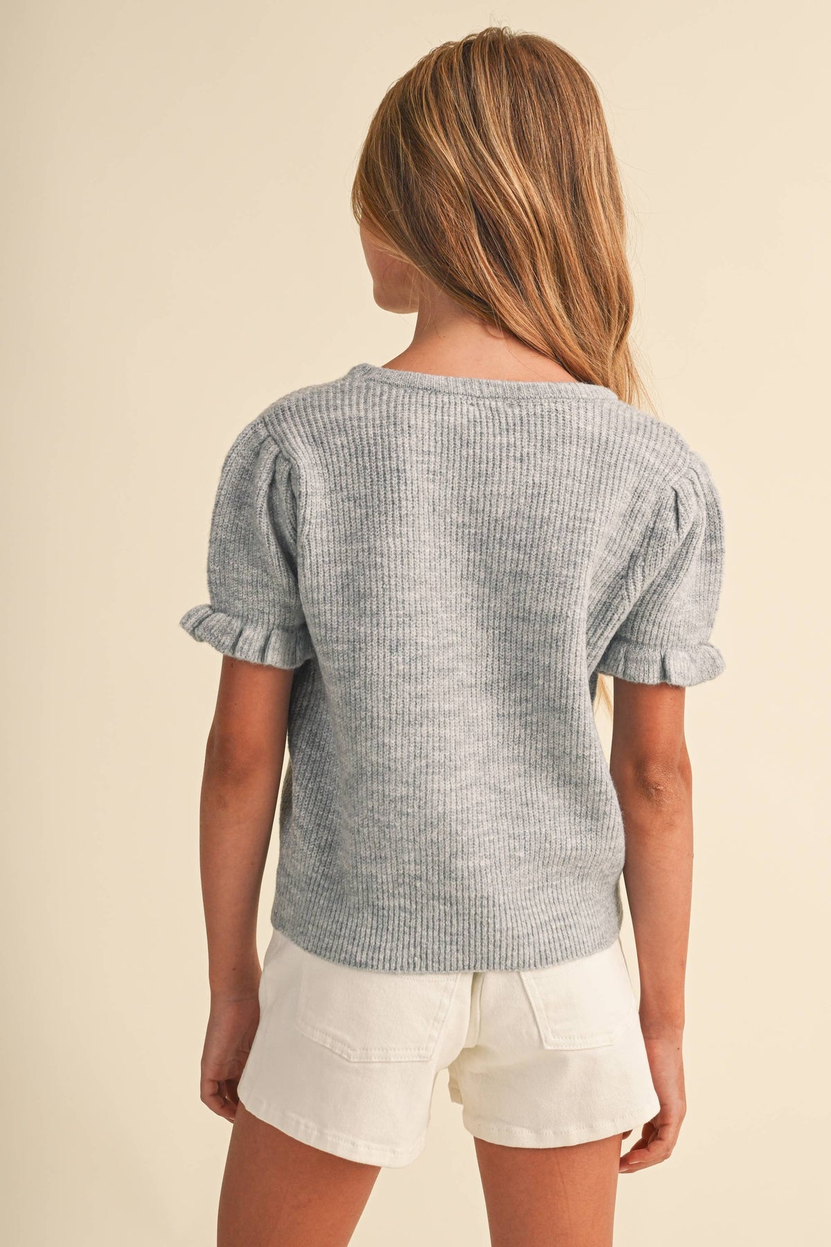 Girls: Puff Sleeve Sweater