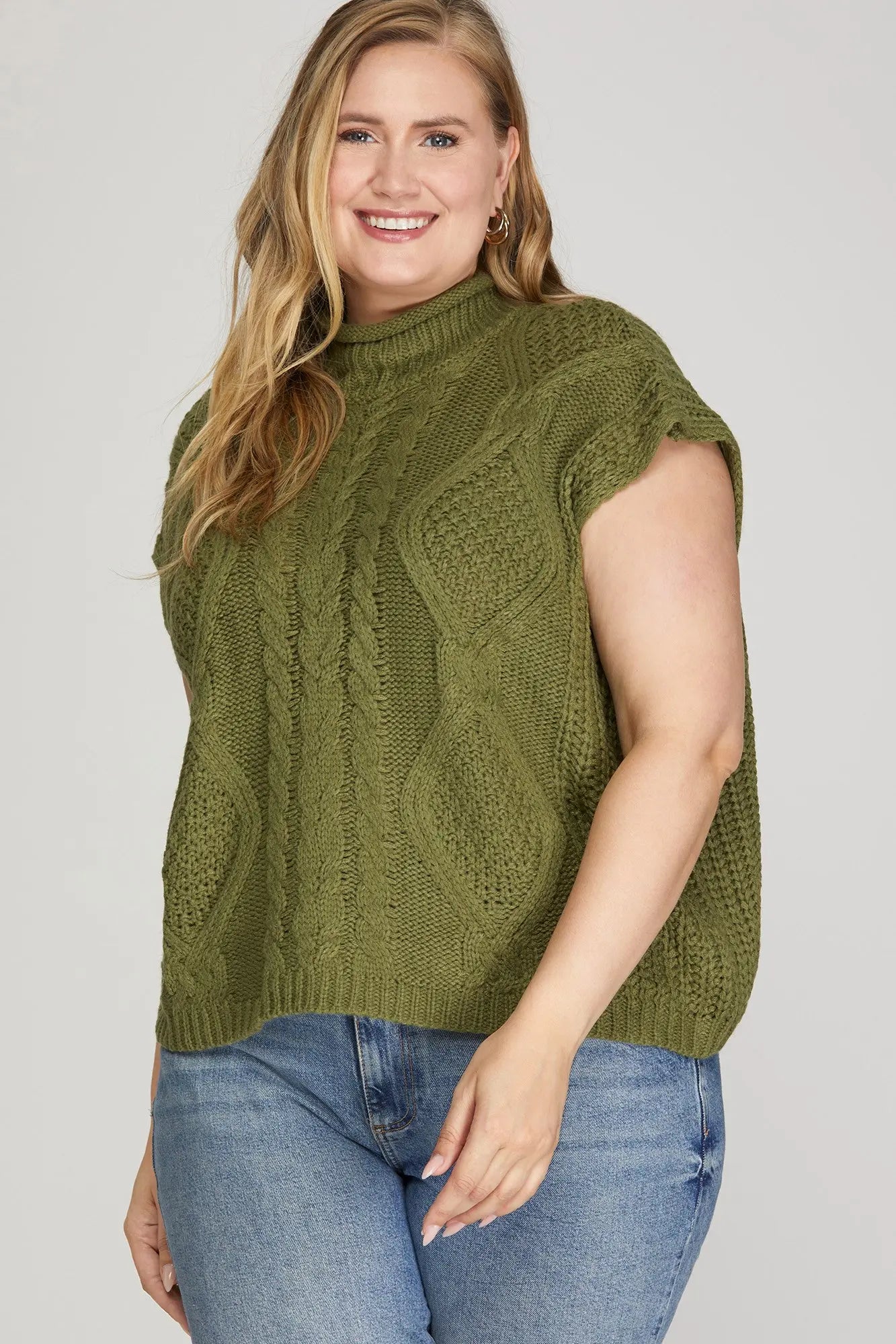 PLUS Knit Sleeveless Sweater