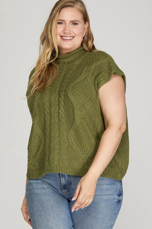 PLUS Knit Sleeveless Sweater