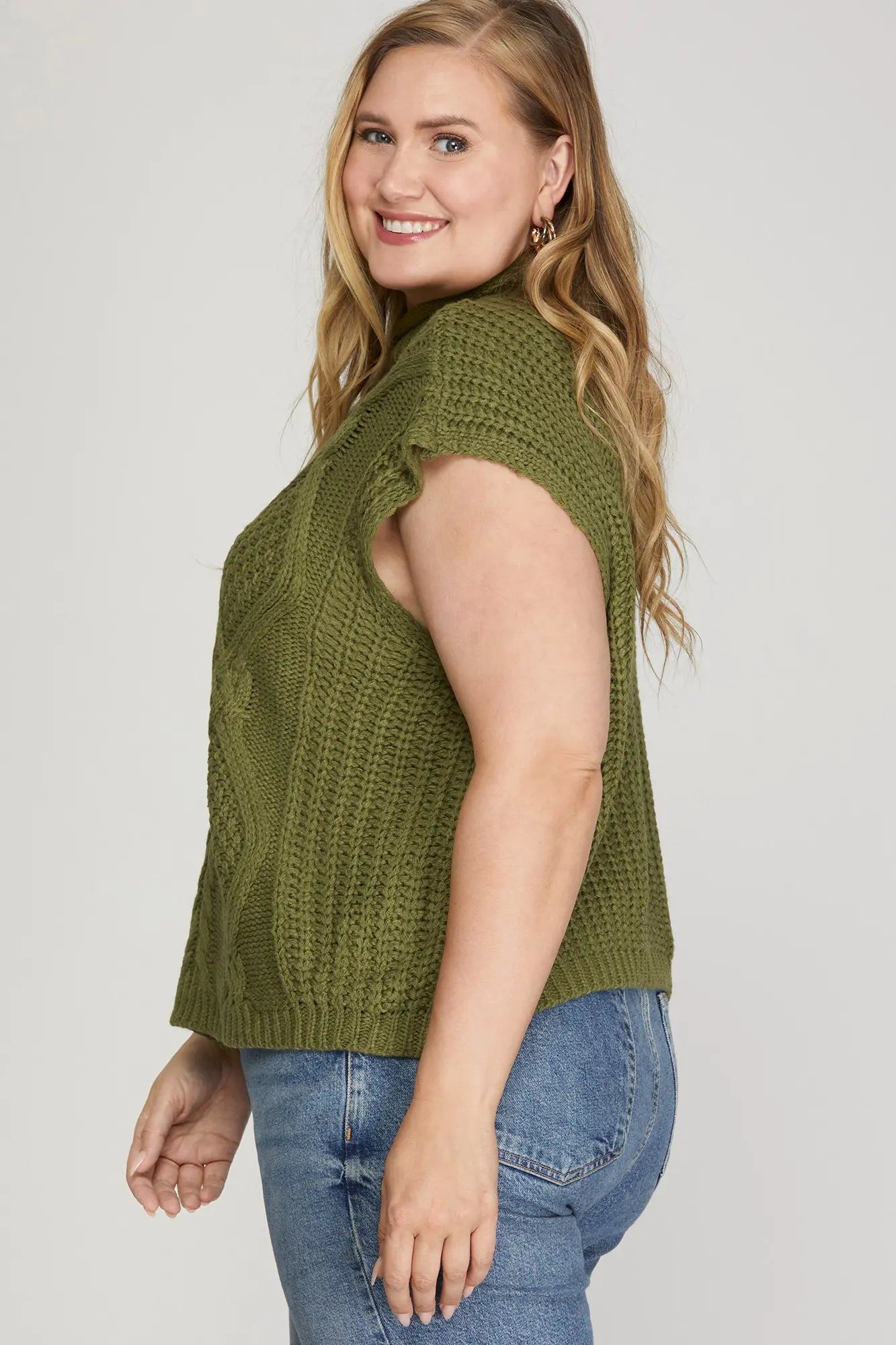 PLUS Knit Sleeveless Sweater