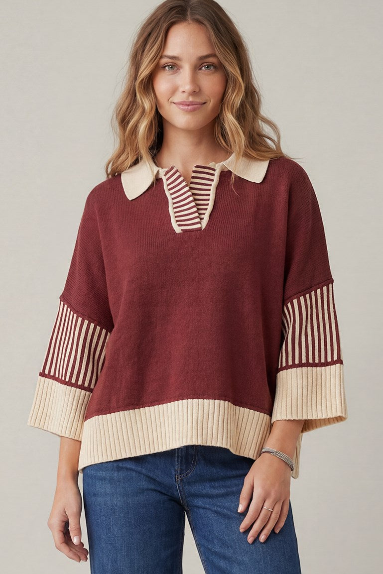 Saddle Stripe Knit