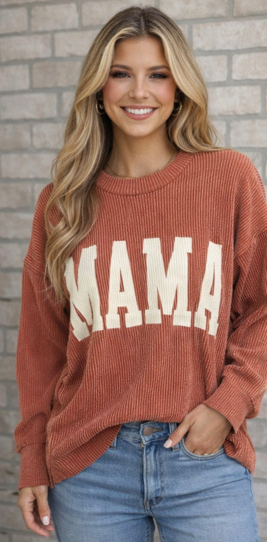 MAMA Ribbed Top