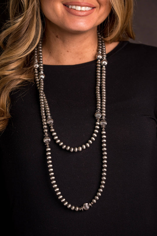 Navajo Pearls w/ Melon Bead Accents