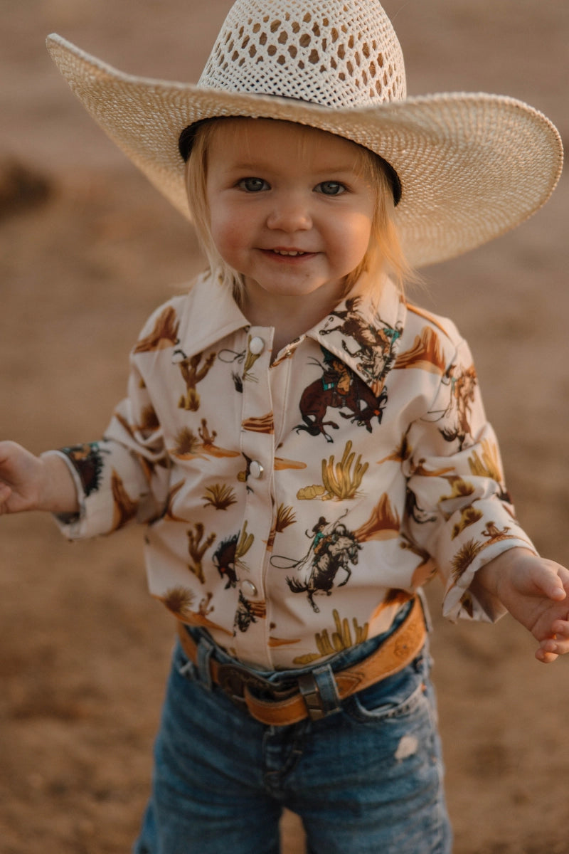 Mini Down in the Desert Button Up