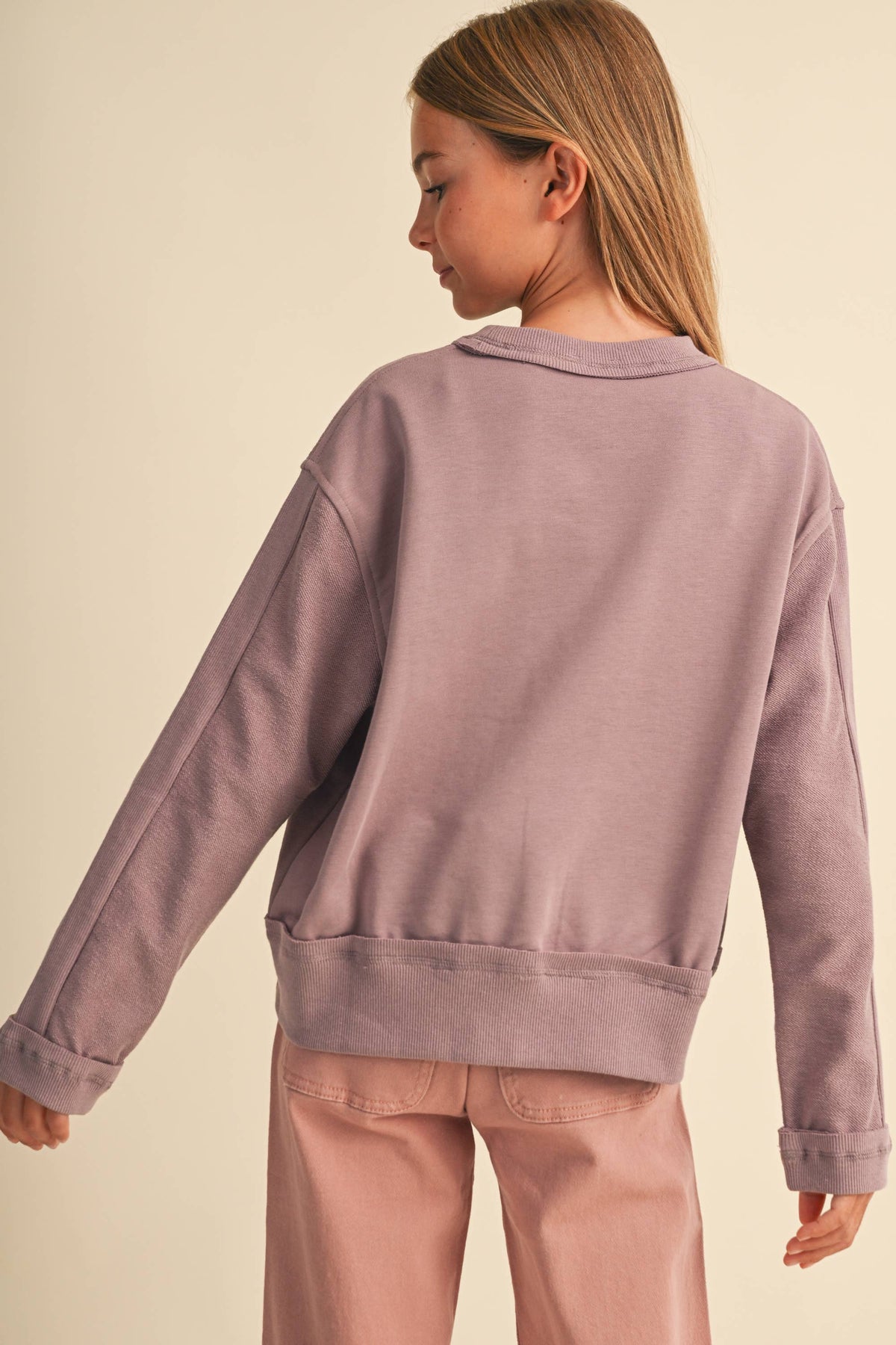 Girls: Colorbock Crewneck