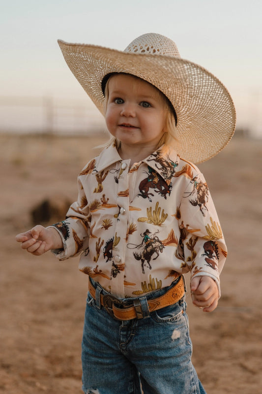 Mini Down in the Desert Button Up
