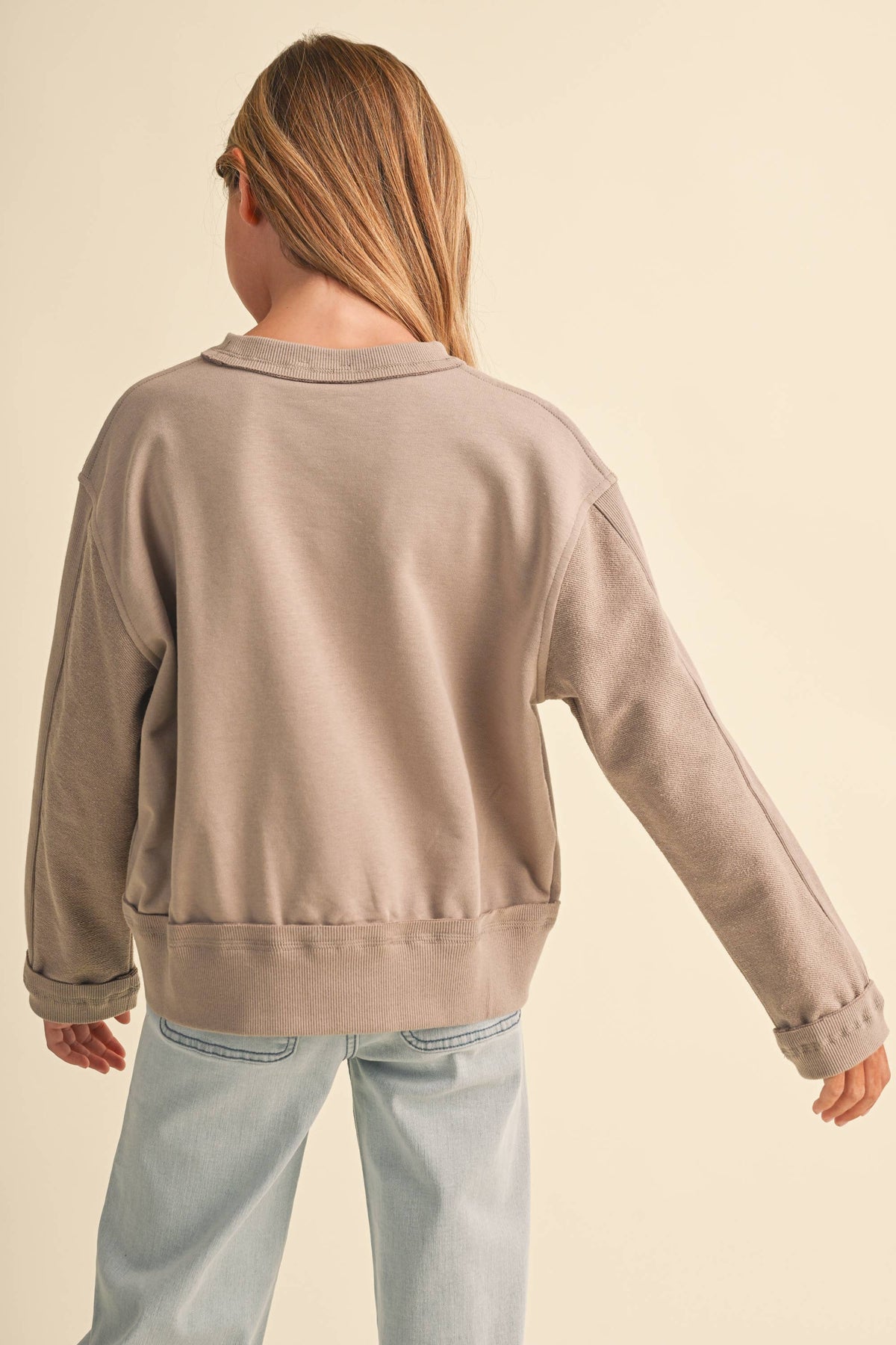 Girls: Colorbock Crewneck
