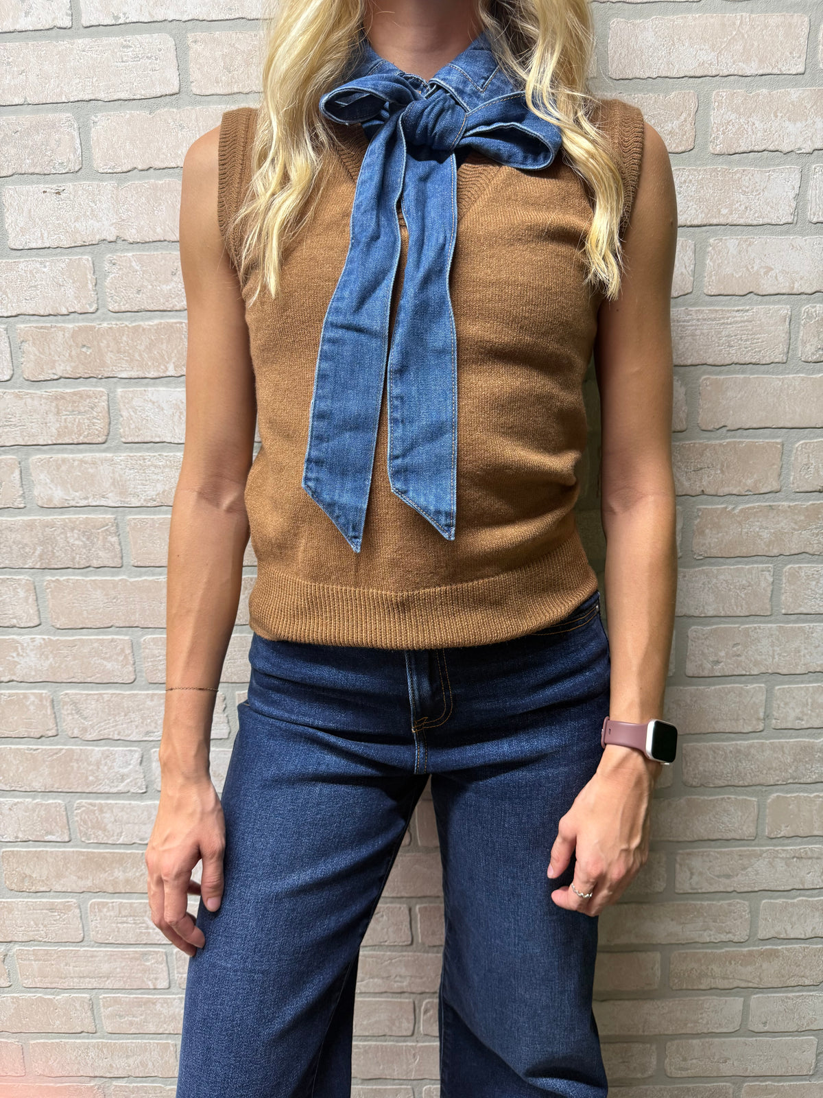 Rodeo Denim Tie Sweater