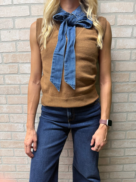 Rodeo Denim Tie Sweater