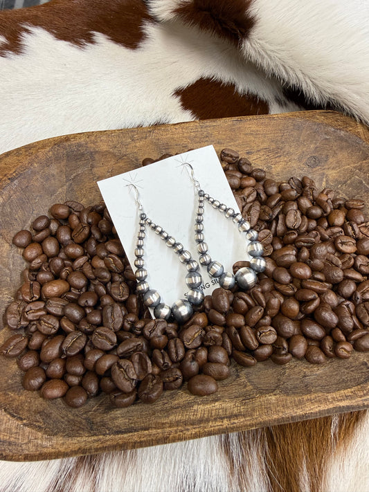 Genuine Sterling Silver Large Earrings