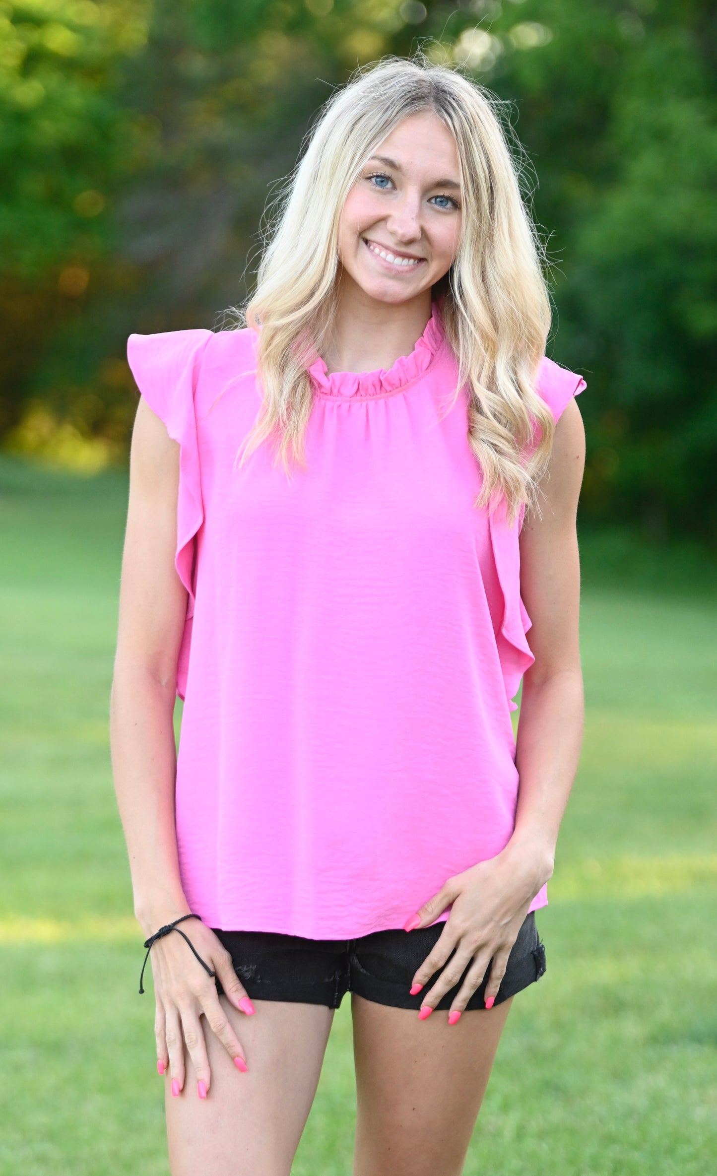 Cowgirl In Pink Blouse