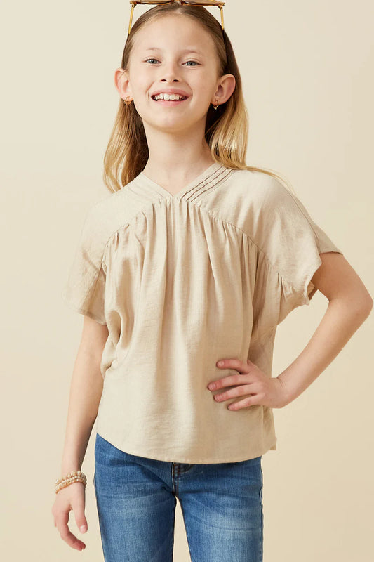 Girl's Beige Bronco Top