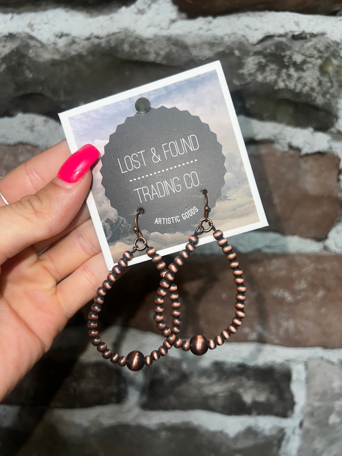 Bronze Sadle Earrings