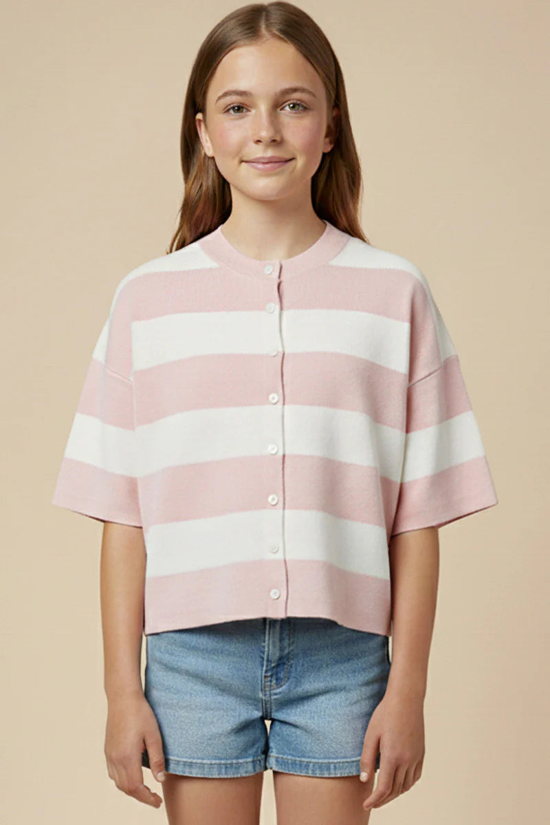 Girls: Striped Sweater