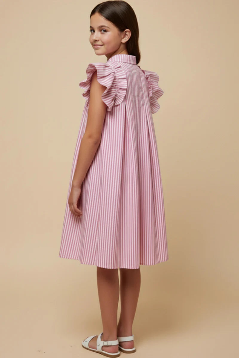 Girls: Pinstripe Dress