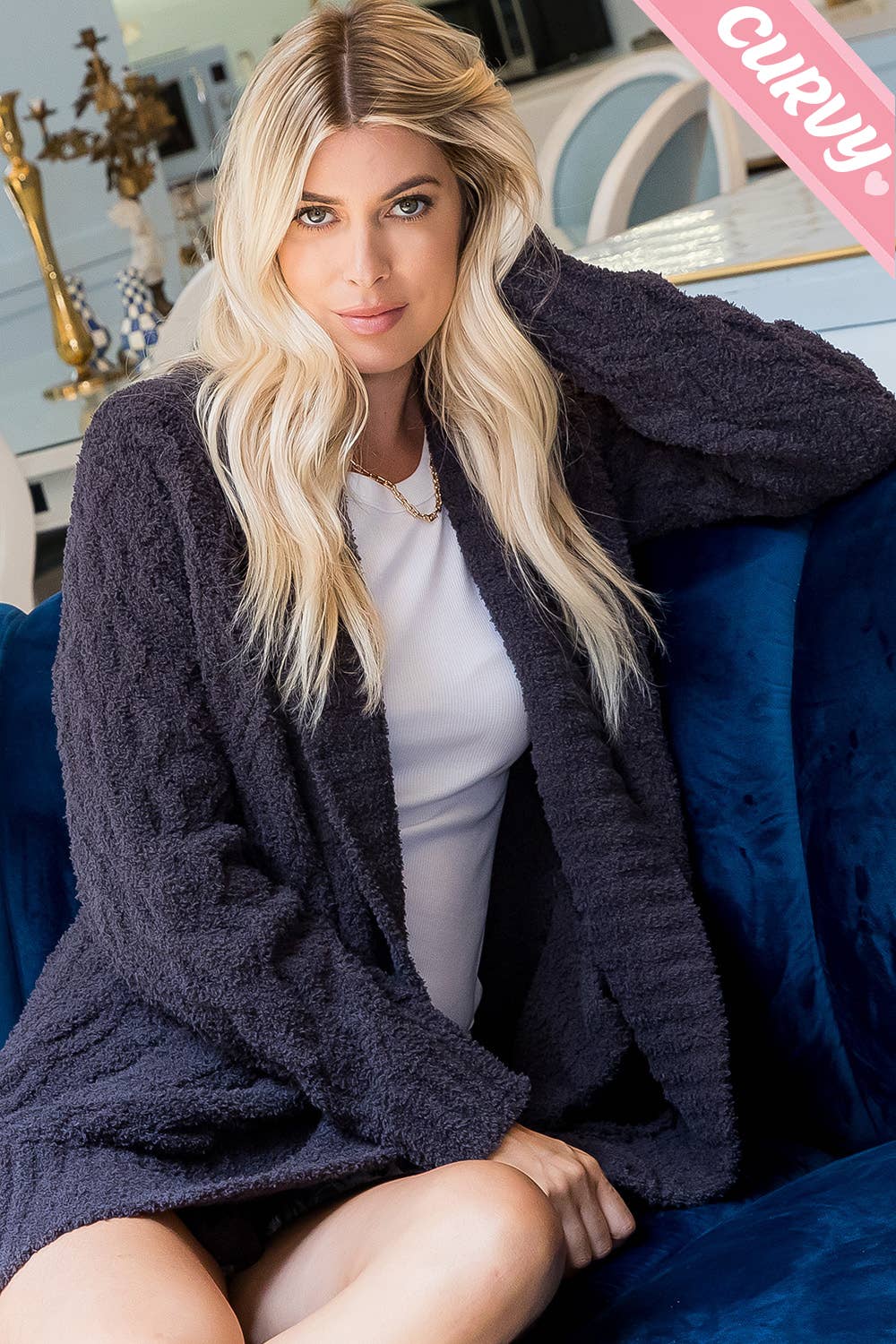 PLUS SIZE ESSENTIAL EVERYDAY KNIT CARDIGAN