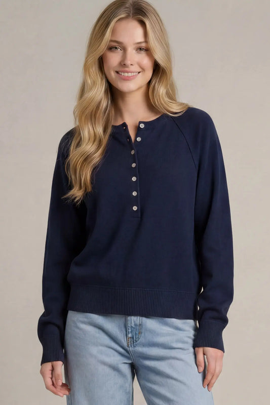 Basic Button Sweater