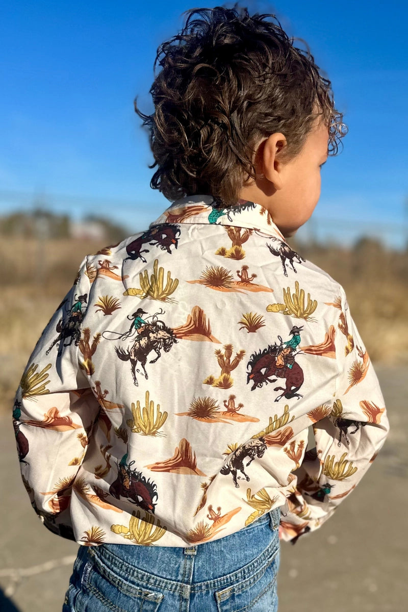 Mini Down in the Desert Button Up