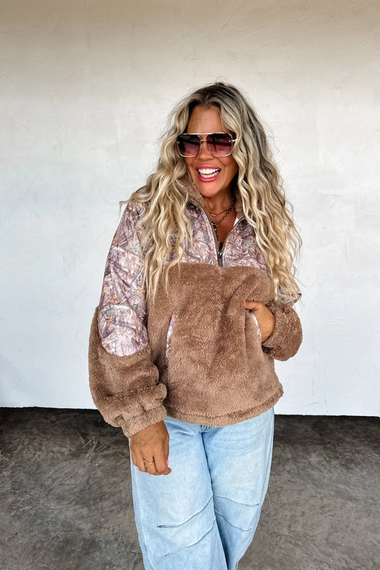 Camo 1/4 Zip