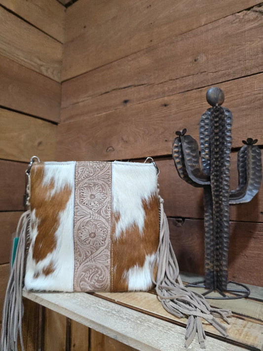 Trinity Ranch Tooled Fringe Purse
