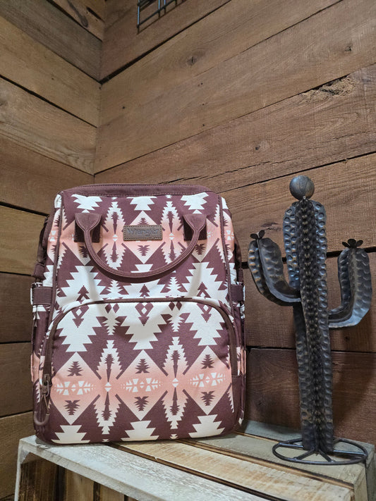 Wrangler Backpack - Brown & Pink