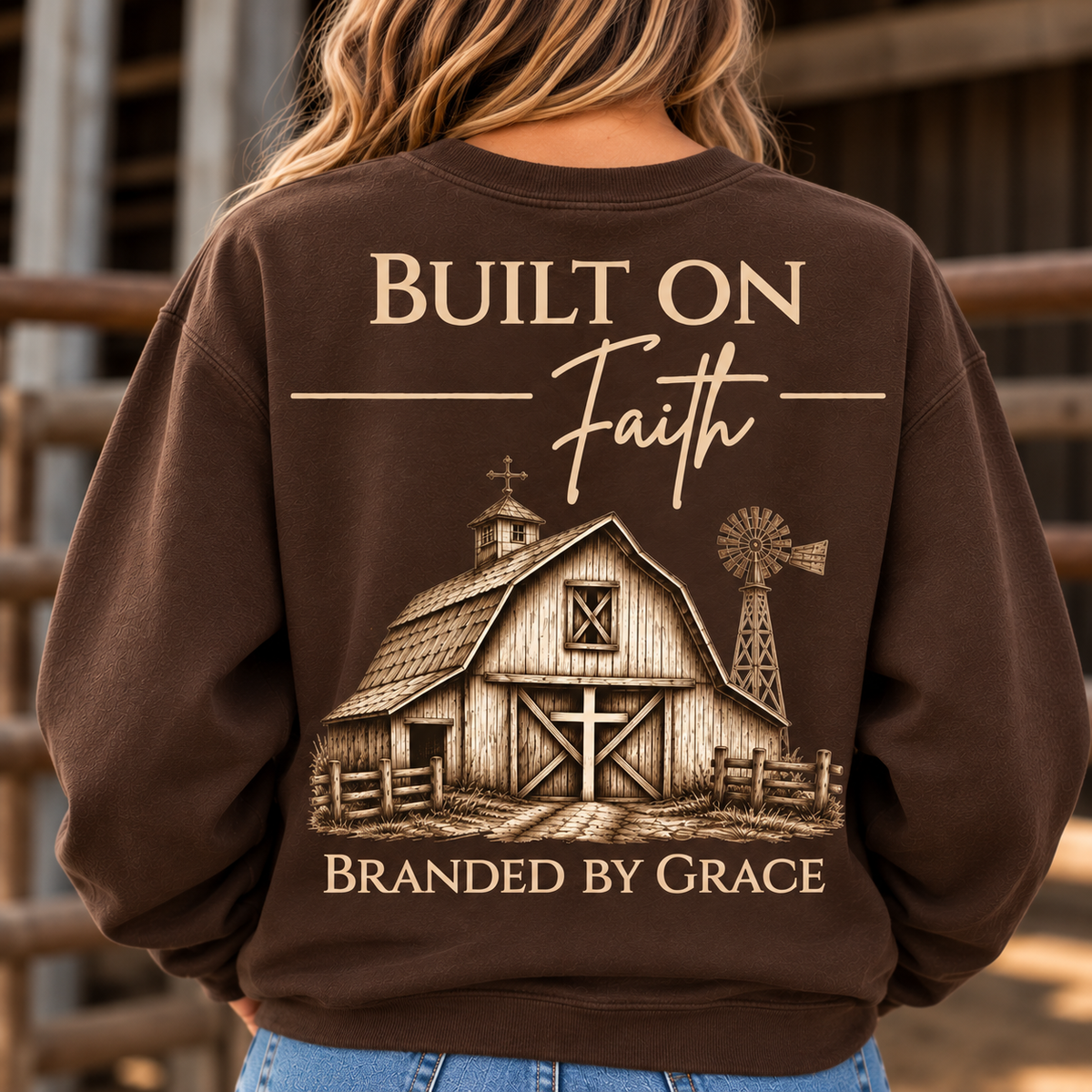 Built on Faith Crewnecks