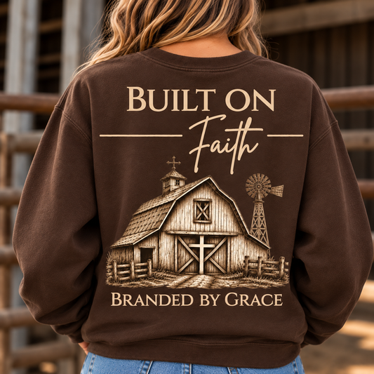 Built on Faith Crewnecks